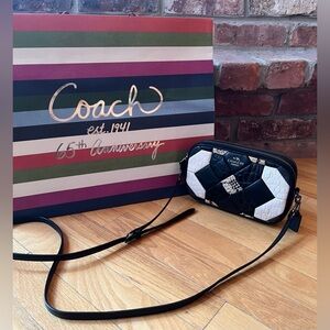 Coach Exotic Embossed Leather Canyon Quilt Crossbody Clutch